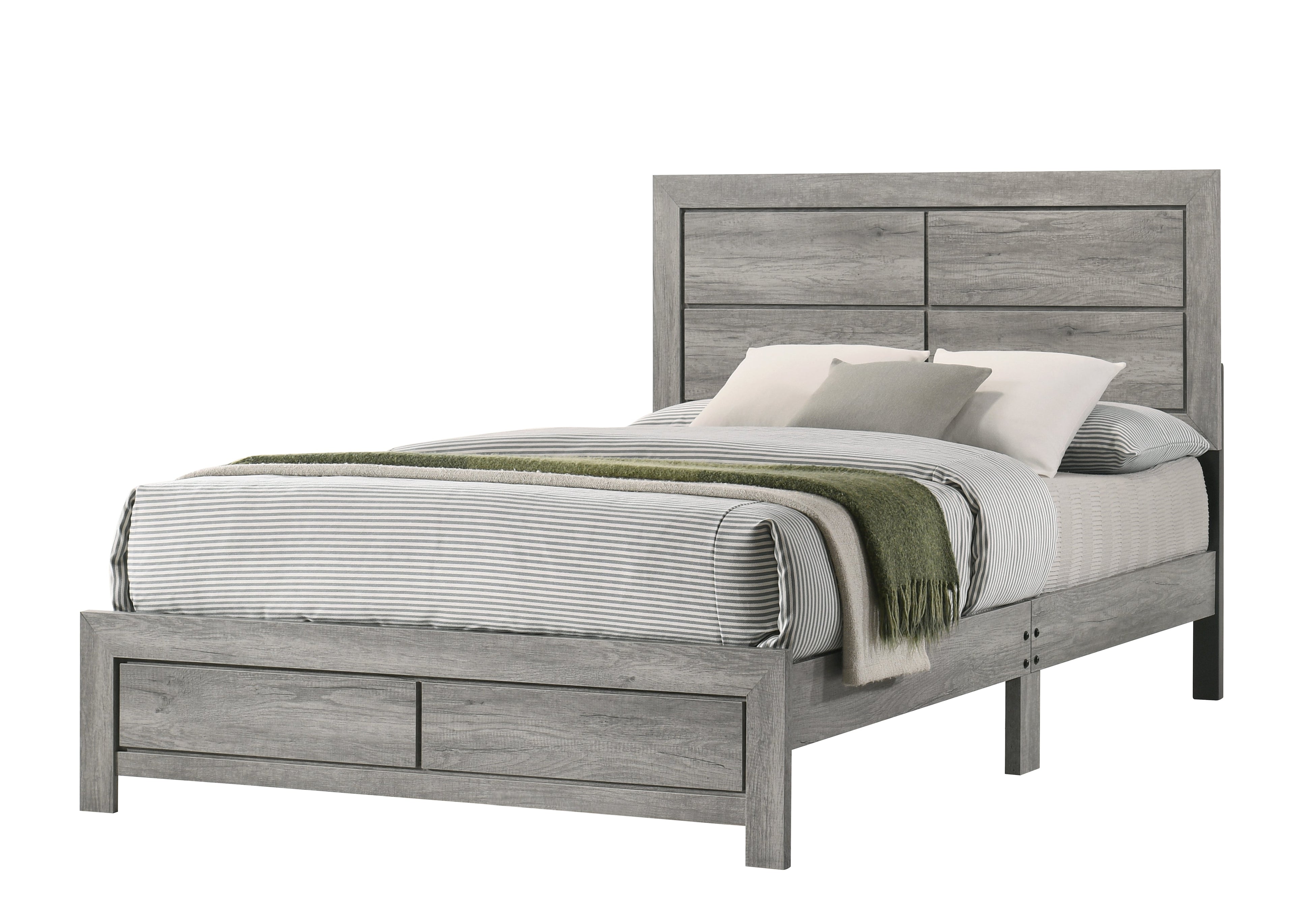 Hopkins Driftwood Platform Bedroom Set - SET | B9320-K-BED | B9320-1 | B9320-11 | B9320-2 | B9320-4 - Bien Home Furniture &amp; Electronics