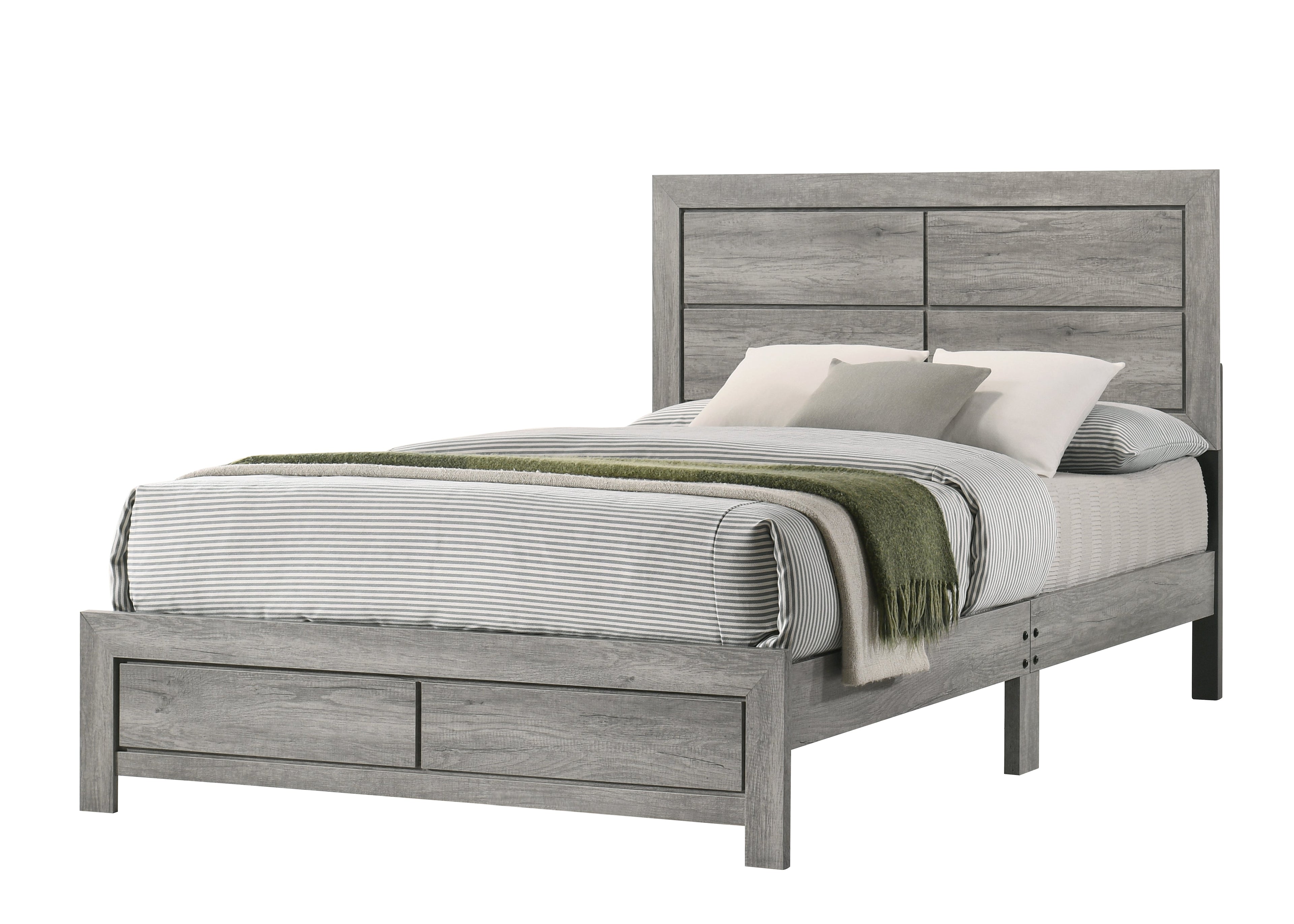 Hopkins Driftwood Platform Youth Bedroom Set - SET | B9320-T-BED | B9320-2 | B9320-4 - Bien Home Furniture & Electronics