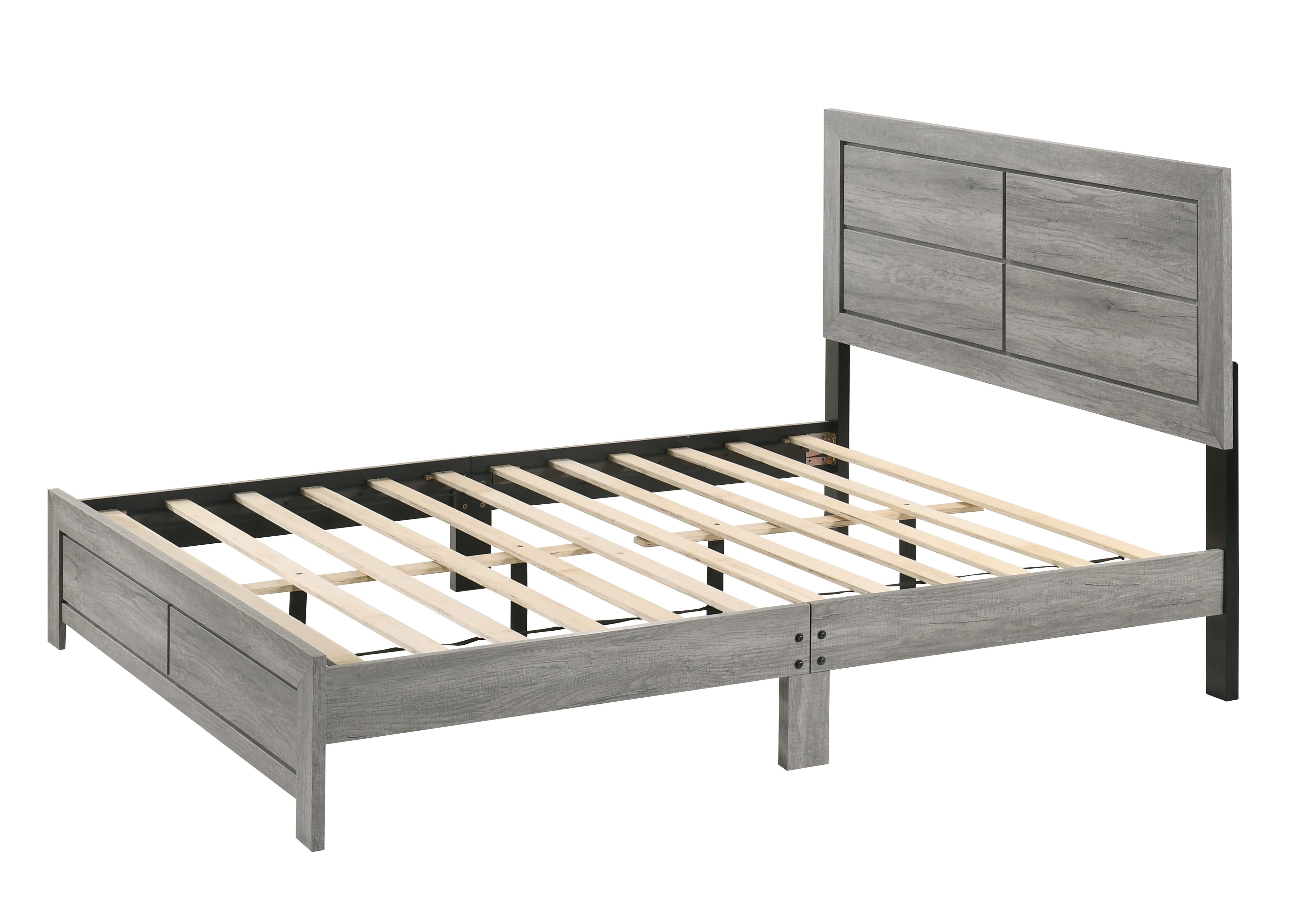 Hopkins Driftwood Platform Youth Bedroom Set - SET | B9320-T-BED | B9320-2 | B9320-4 - Bien Home Furniture &amp; Electronics