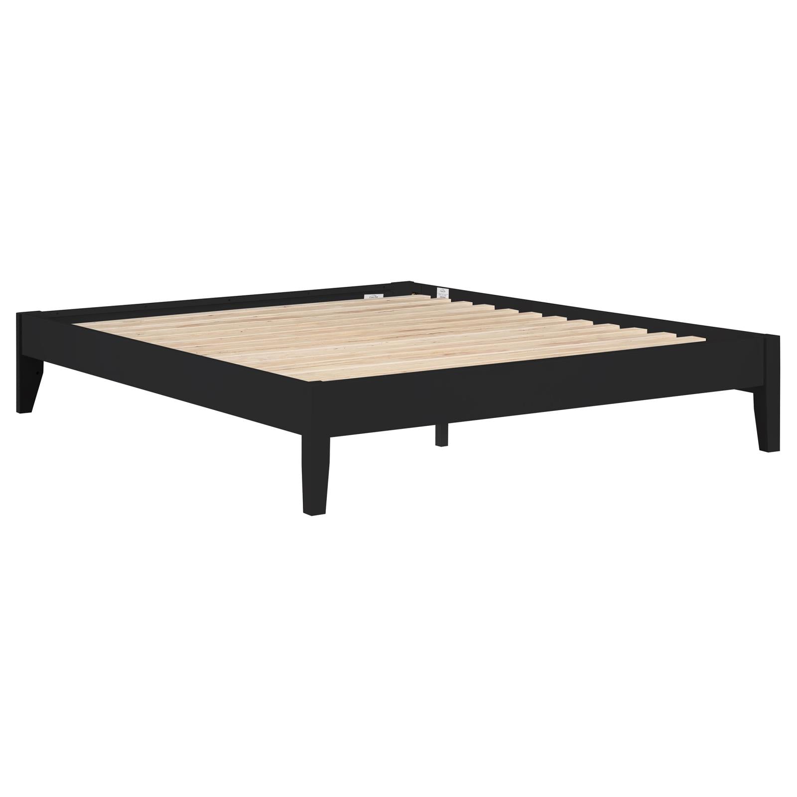 Hounslow Platform Eastern King Bed Black - 306129KE - Bien Home Furniture & Electronics