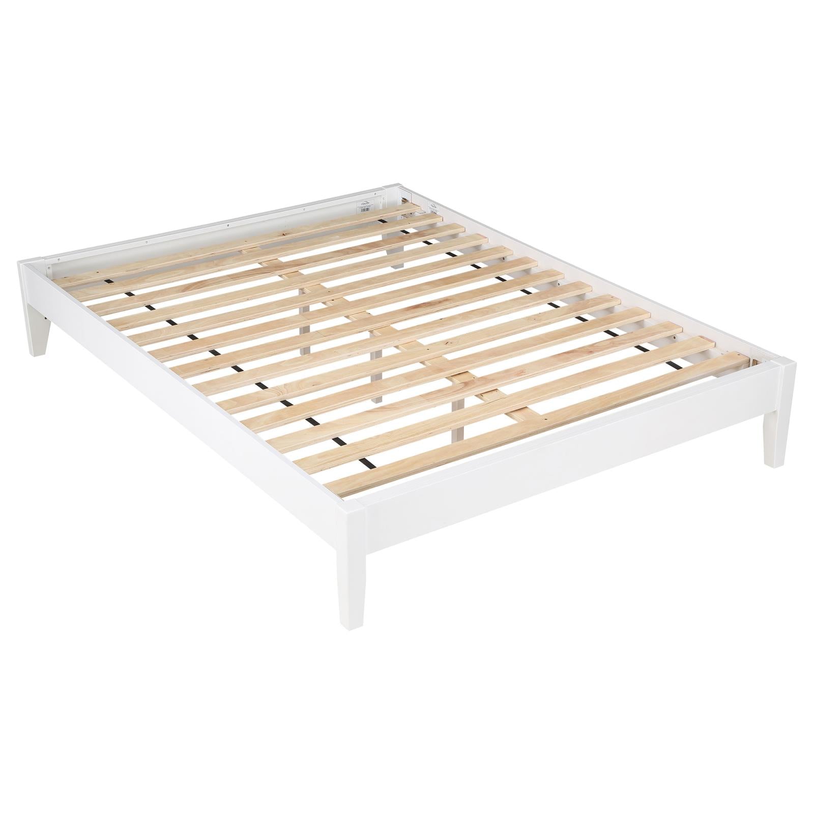 Hounslow Platform Eastern King Bed White - 306128KE - Bien Home Furniture & Electronics