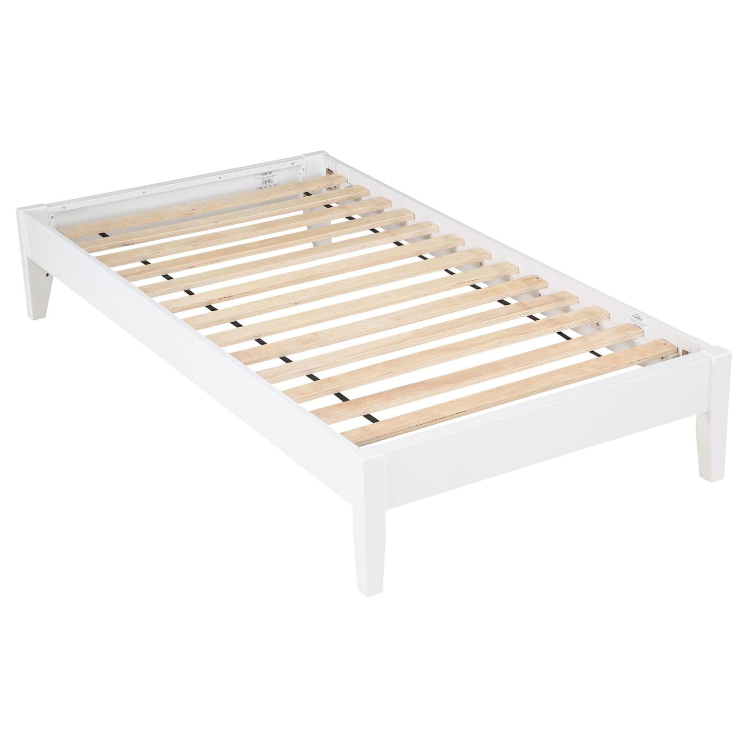 Hounslow Platform Twin Bed White - 306128T - Bien Home Furniture & Electronics