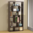 Howie Cappuccino 10-Shelf Bookcase - 800259 - Bien Home Furniture & Electronics