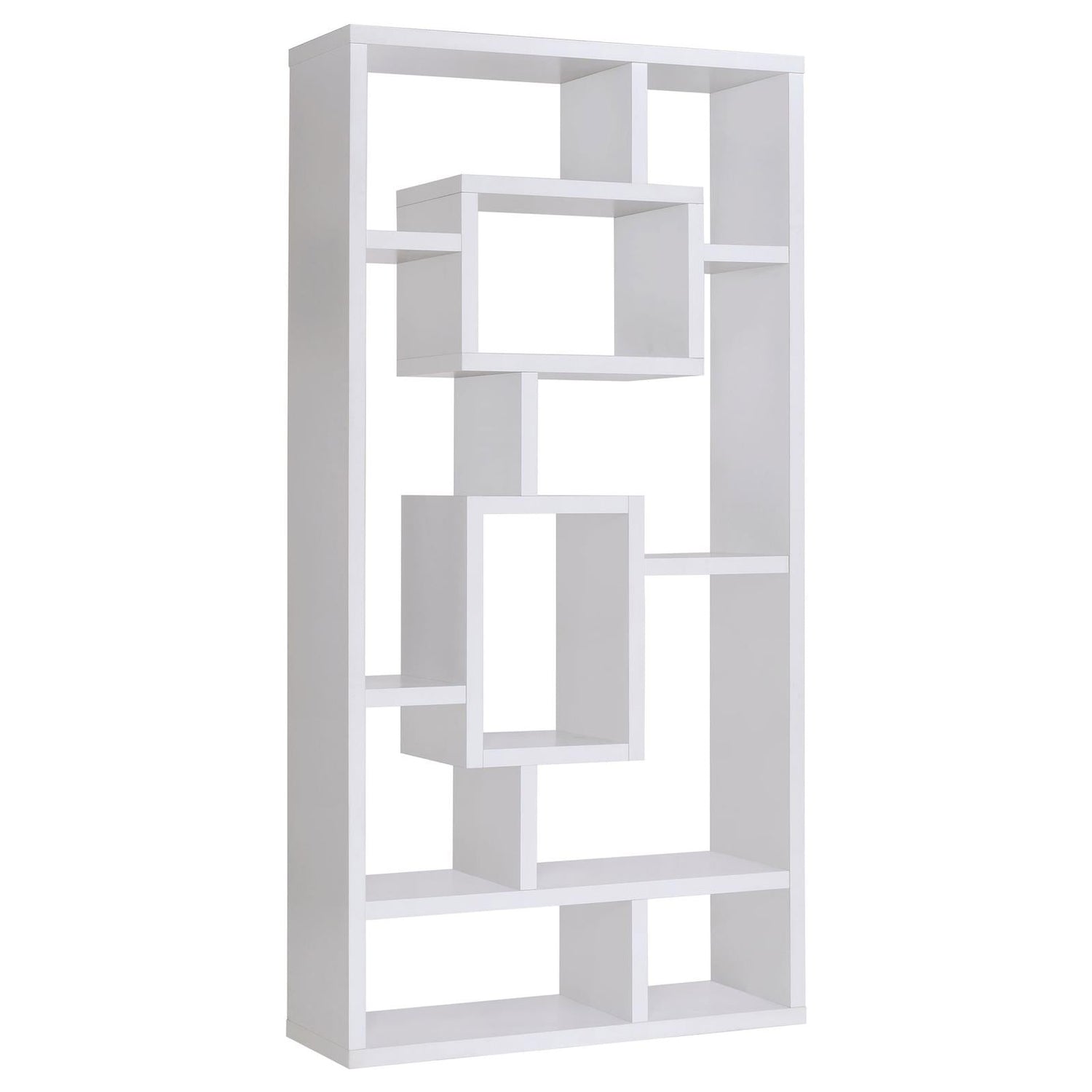 Howie White 10-Shelf Bookcase - 800157 - Bien Home Furniture & Electronics