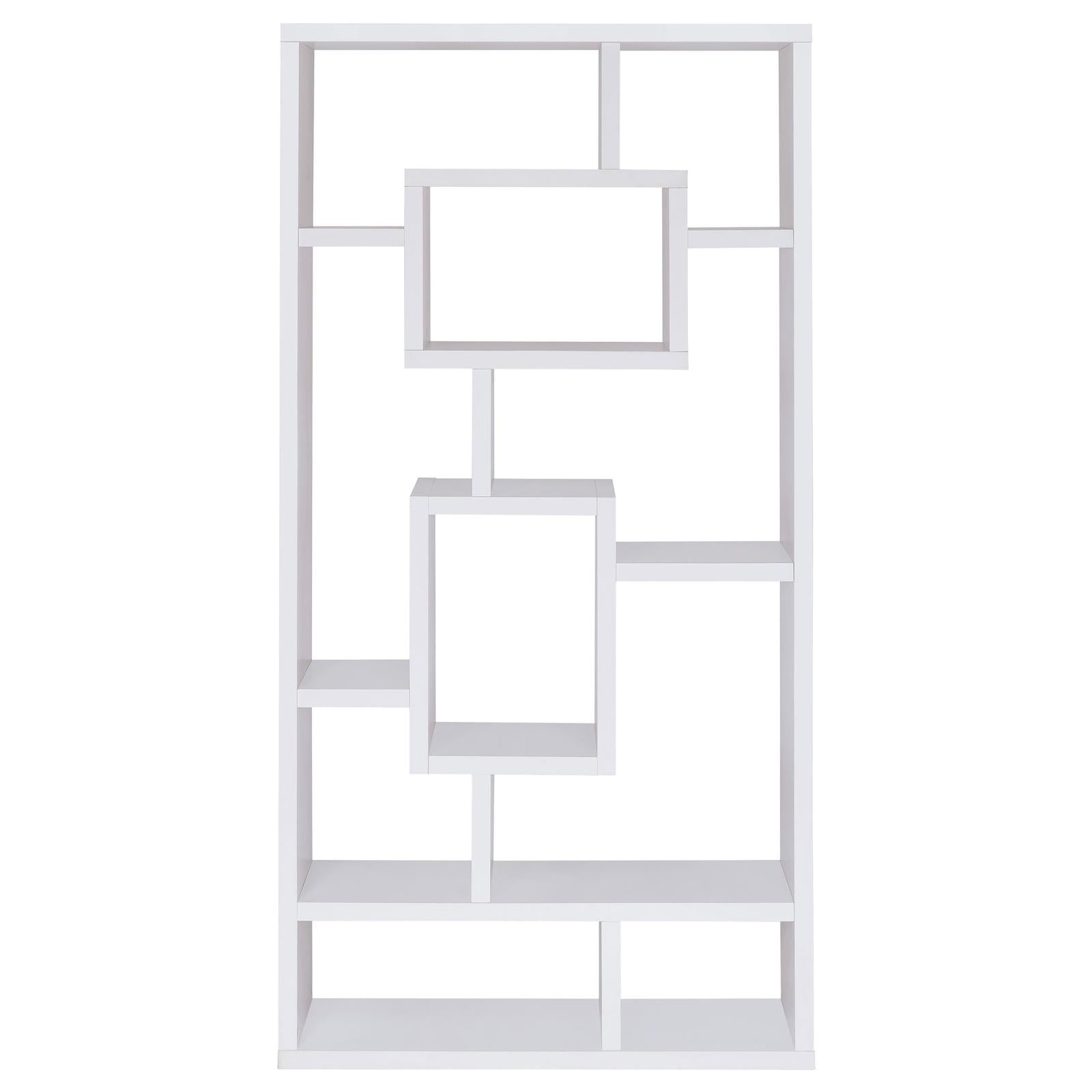 Howie White 10-Shelf Bookcase - 800157 - Bien Home Furniture & Electronics