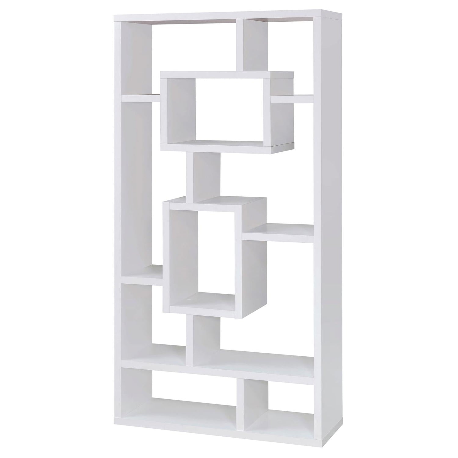 Howie White 10-Shelf Bookcase - 800157 - Bien Home Furniture & Electronics
