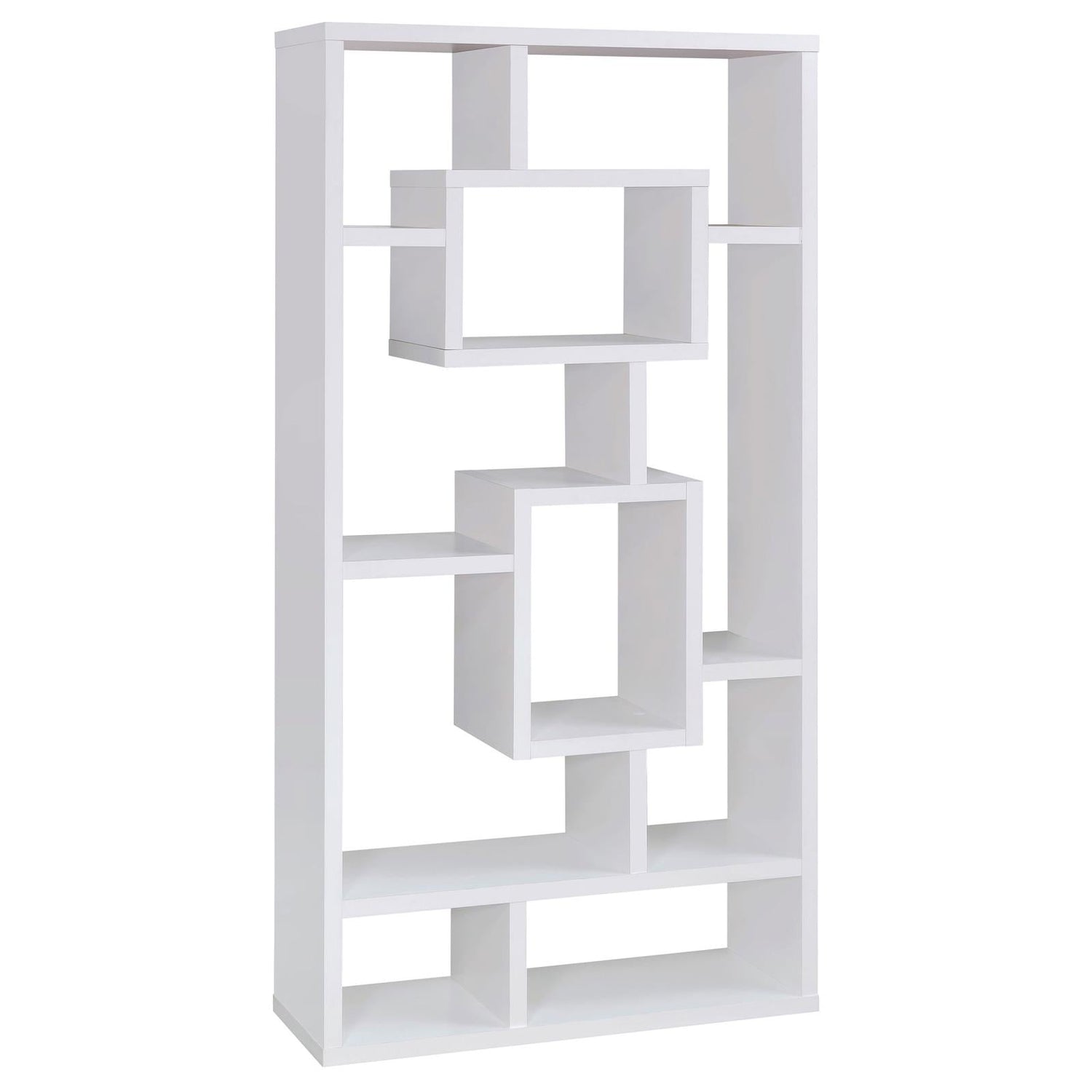 Howie White 10-Shelf Bookcase - 800157 - Bien Home Furniture & Electronics