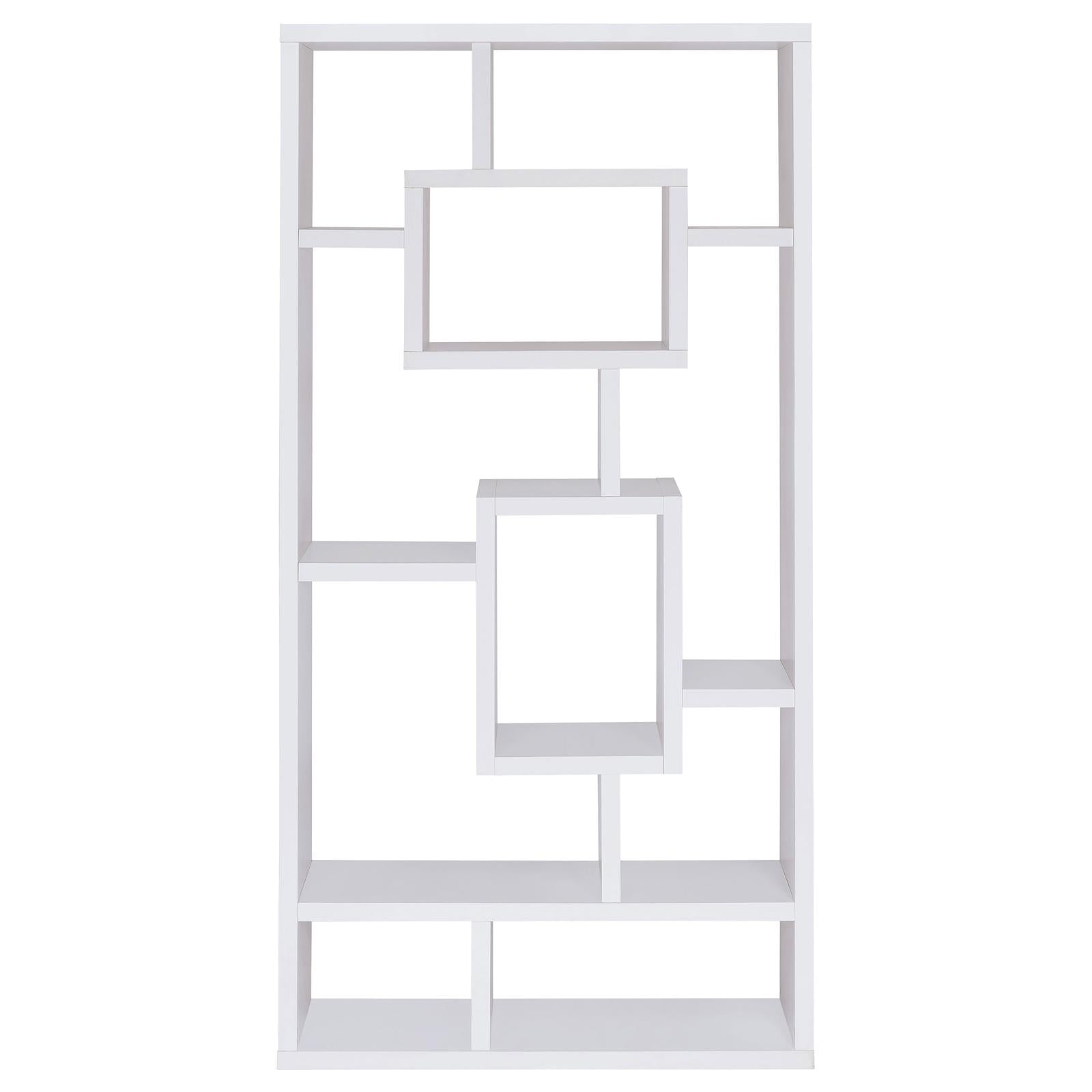 Howie White 10-Shelf Bookcase - 800157 - Bien Home Furniture & Electronics