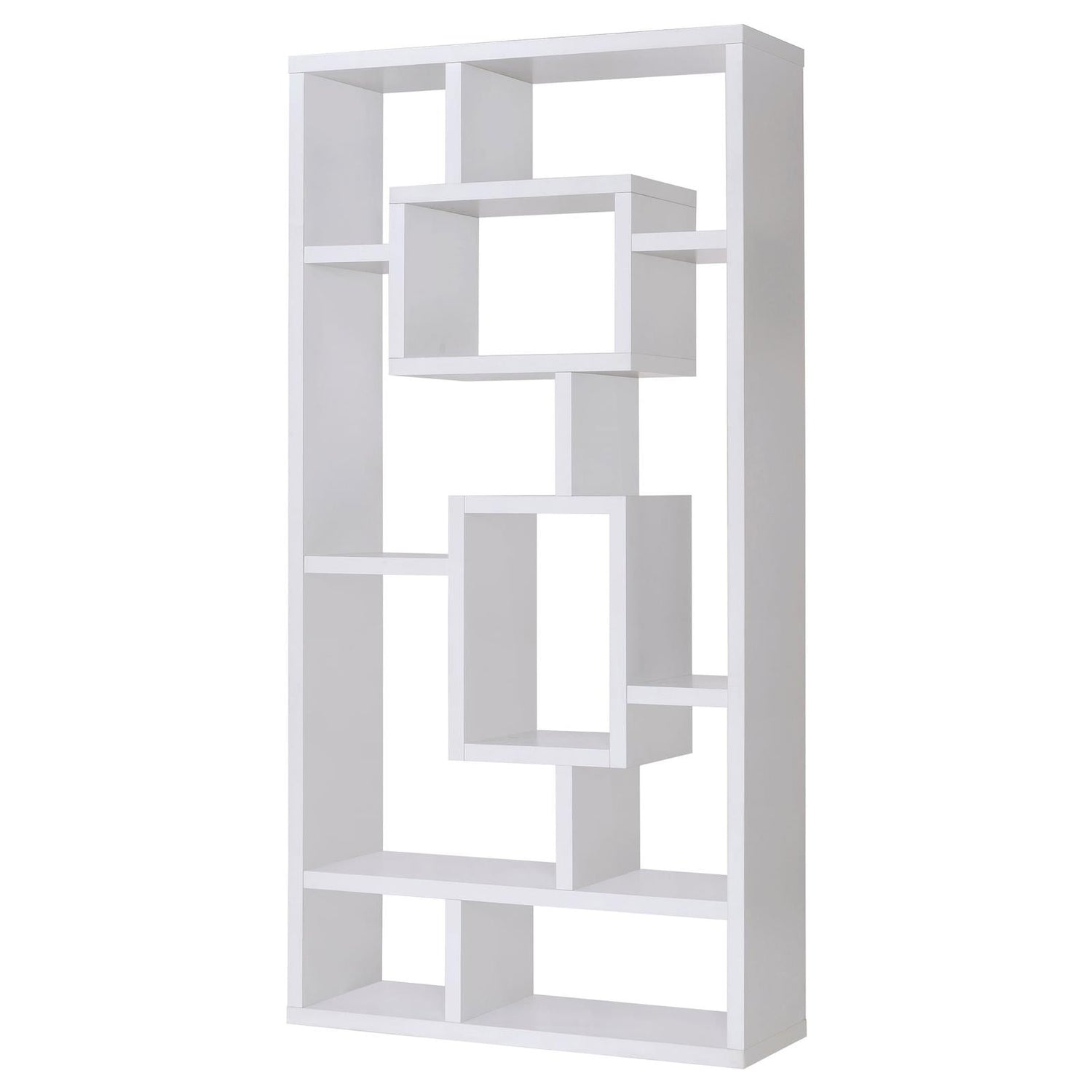 Howie White 10-Shelf Bookcase - 800157 - Bien Home Furniture & Electronics