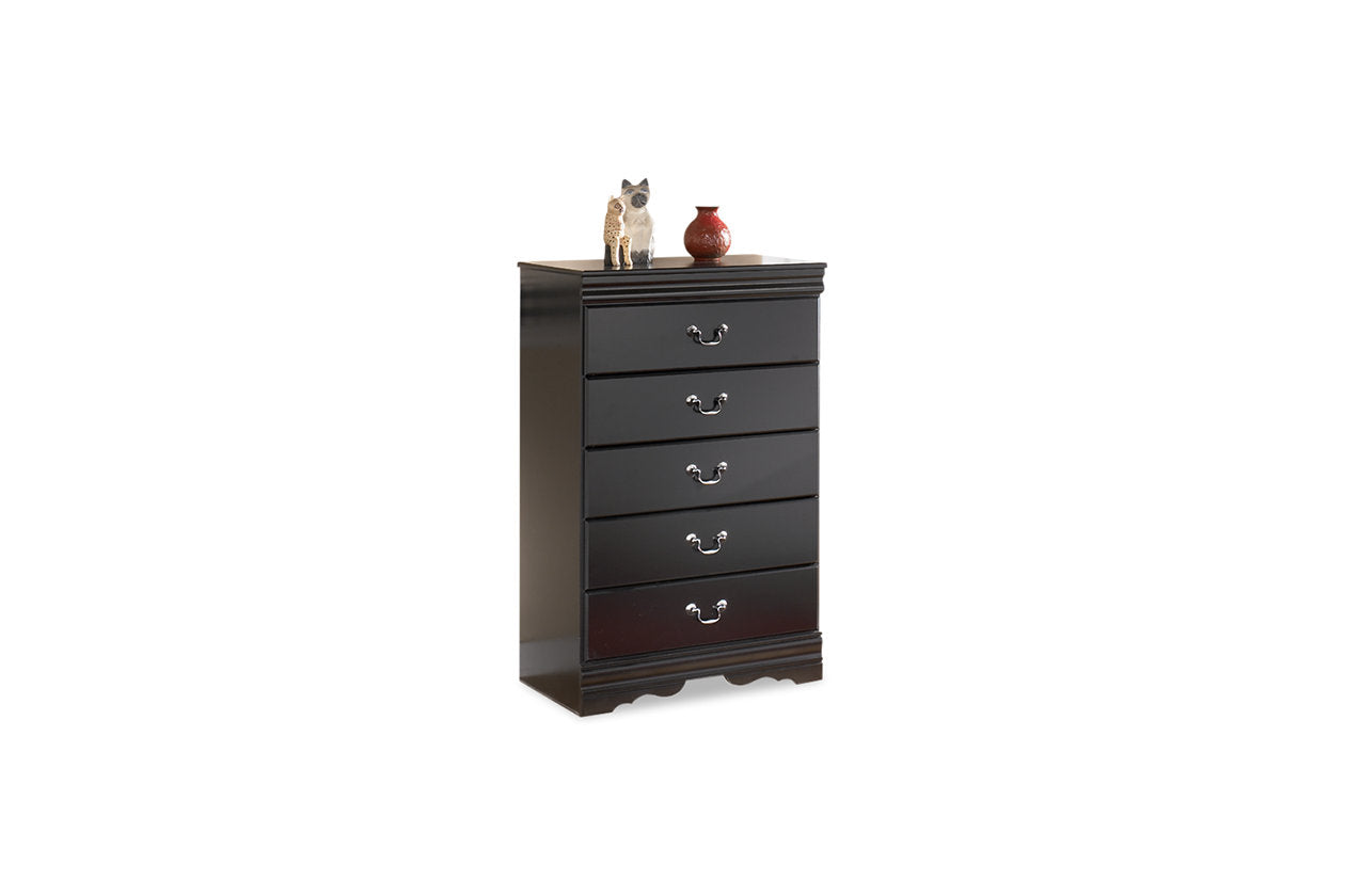 Huey Vineyard Black Chest of Drawers - B128-46 - Bien Home Furniture & Electronics