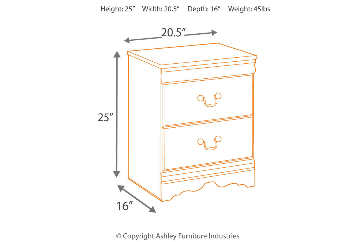 Huey Vineyard Black Nightstand - B128-92 - Bien Home Furniture & Electronics