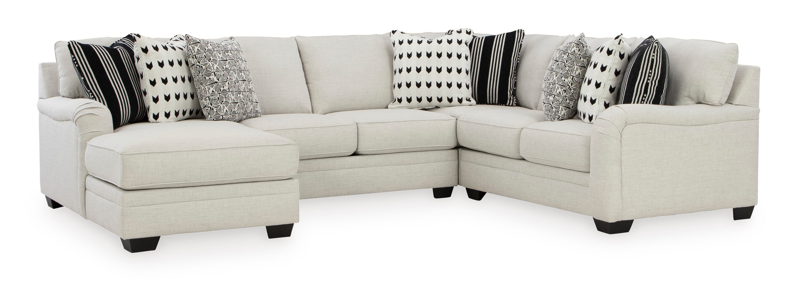 Huntsworth Dove Gray 4-Piece LAF Chaise Sectional - SET | 3970216 | 3970234 | 3970277 | 3970256 - Bien Home Furniture & Electronics