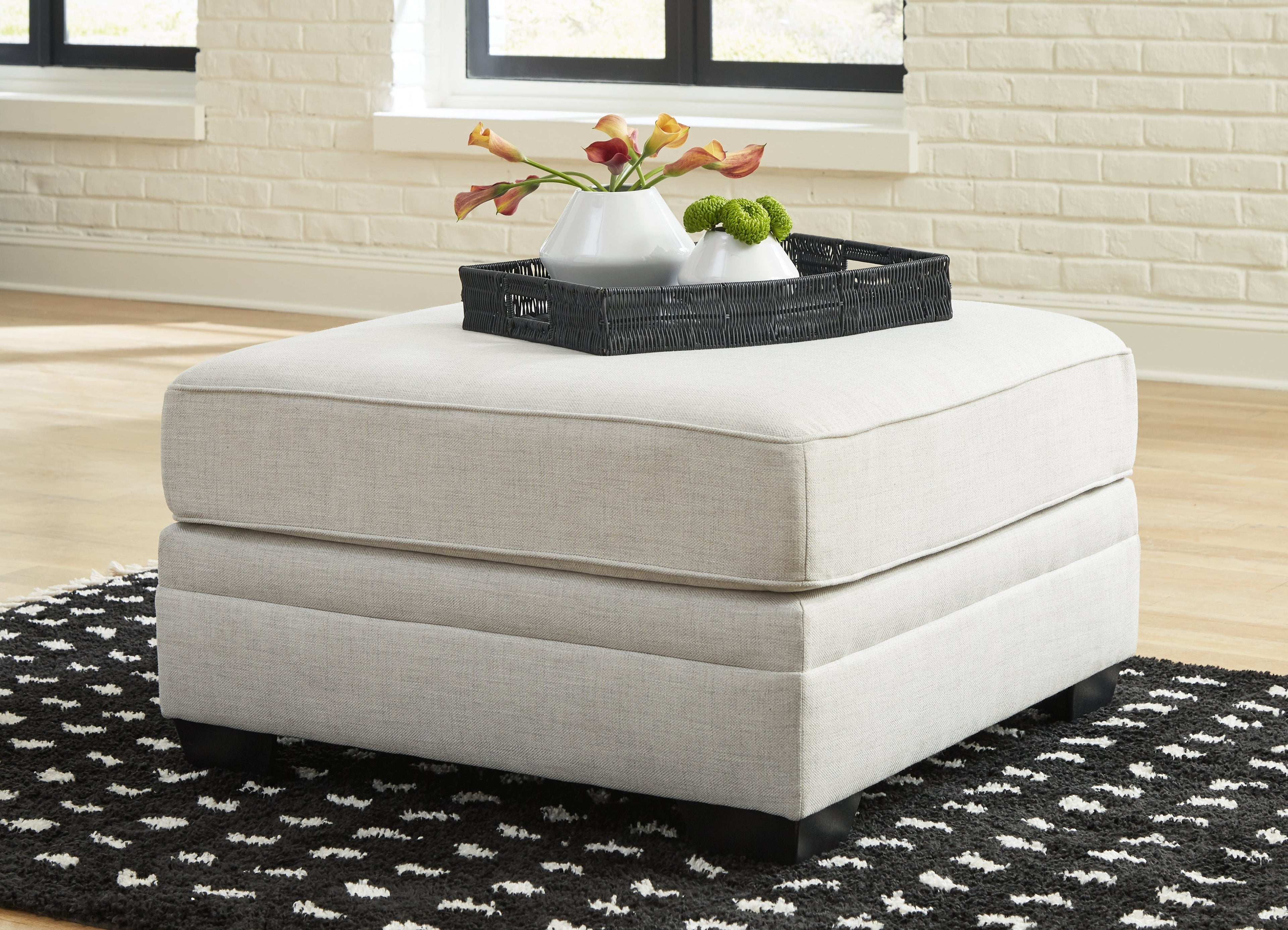 Huntsworth Dove Gray Oversized Accent Ottoman - 3970208 - Bien Home Furniture & Electronics