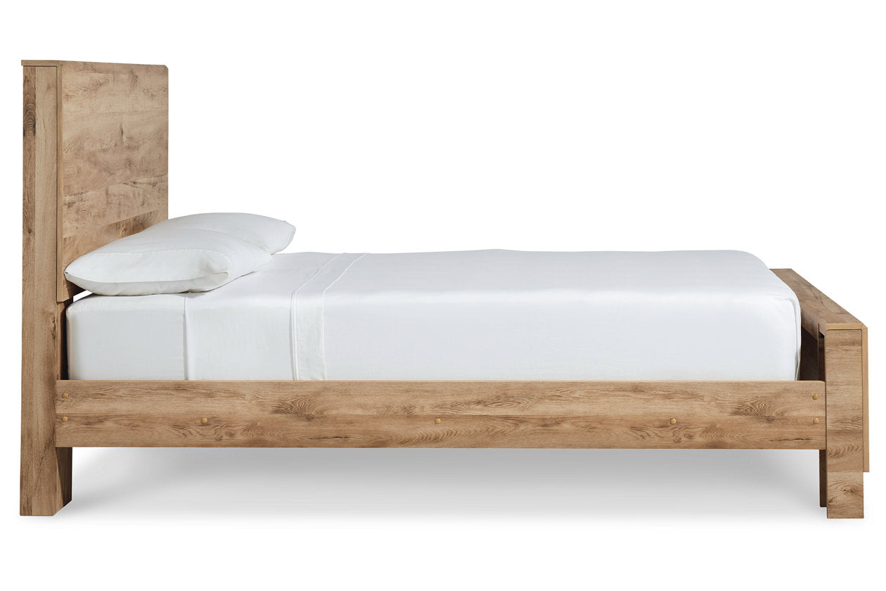 Hyanna Tan King Panel Bed - SET | B1050-56 | B1050-58 | B1050-97 - Bien Home Furniture & Electronics