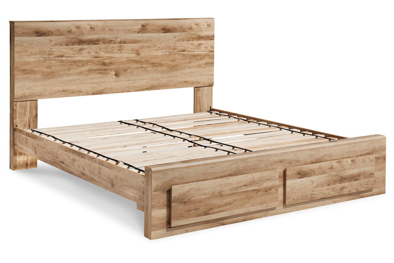 Hyanna Tan King Panel Storage Bed - SET | B100-14 | B1050-56S | B1050-58 | B1050-95 - Bien Home Furniture & Electronics
