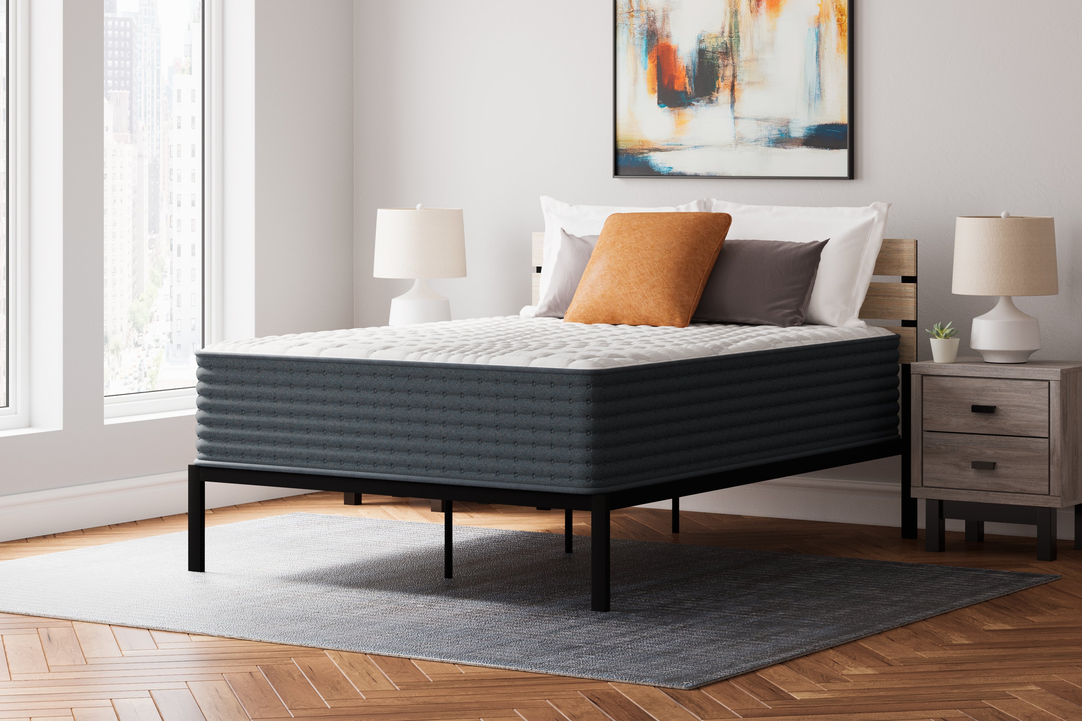 Hybrid 1400 White California King Mattress - M43751 - Bien Home Furniture & Electronics