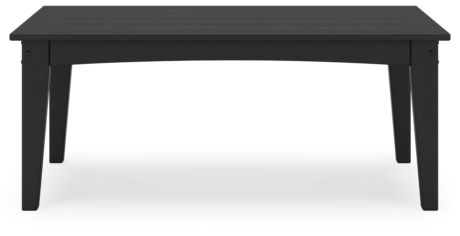 Hyland wave Black Outdoor Coffee Table - P108-701 - Bien Home Furniture & Electronics