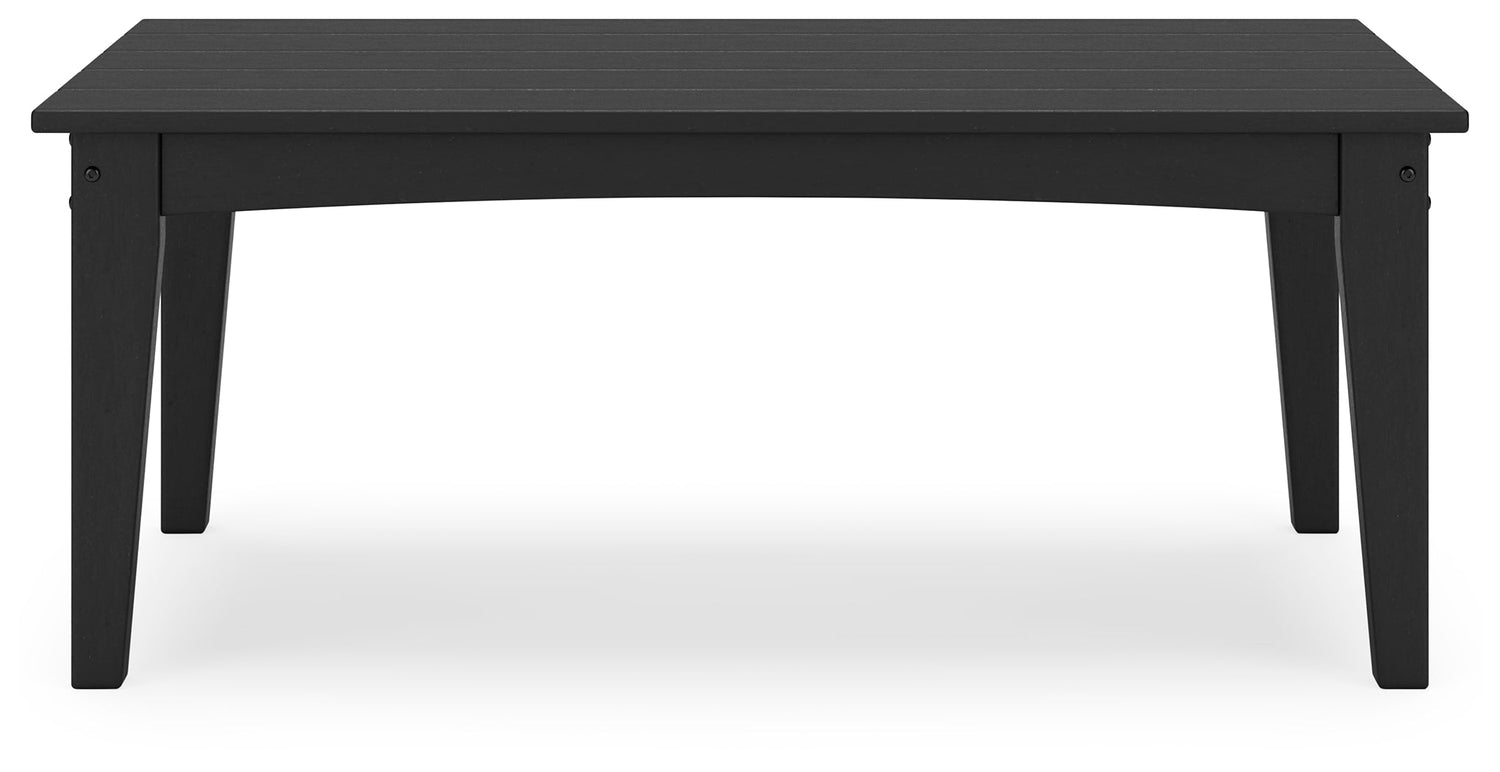 Hyland wave Black Outdoor Coffee Table - P108-701 - Bien Home Furniture & Electronics