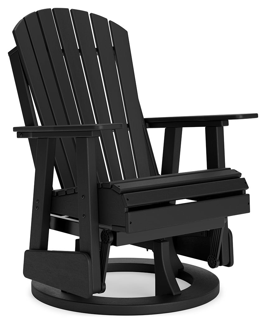 Hyland wave Black Outdoor Swivel Glider Chair - P108-820 - Bien Home Furniture & Electronics