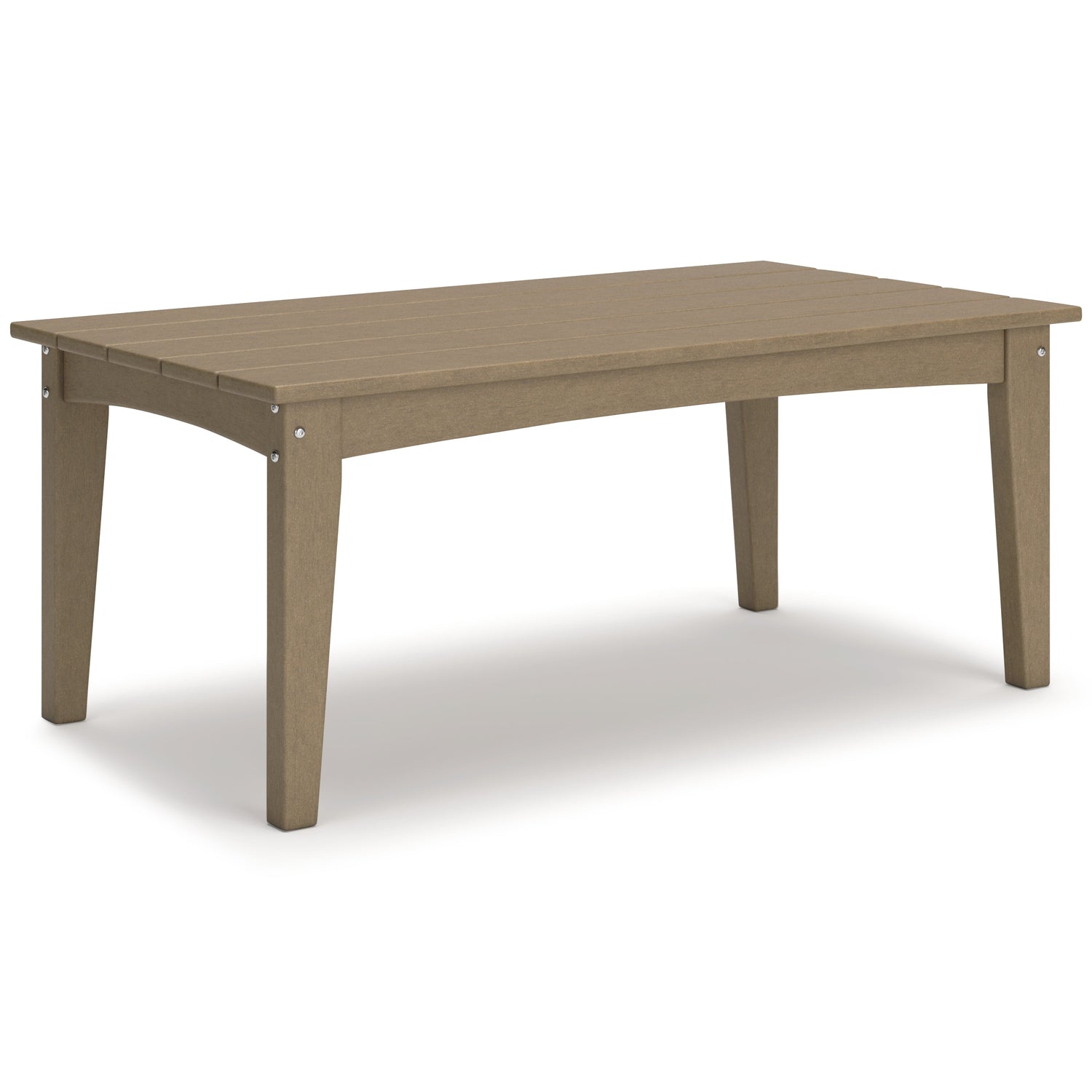 Hyland wave Driftwood Outdoor Coffee Table - P114-701 - Bien Home Furniture & Electronics