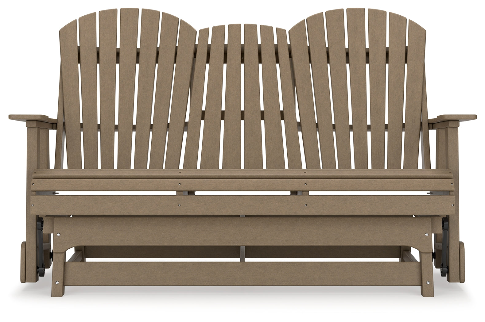 Hyland wave Driftwood Outdoor Glider Loveseat - P114-835 - Bien Home Furniture & Electronics
