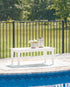 Hyland wave White Outdoor Coffee Table - P111-701 - Bien Home Furniture & Electronics