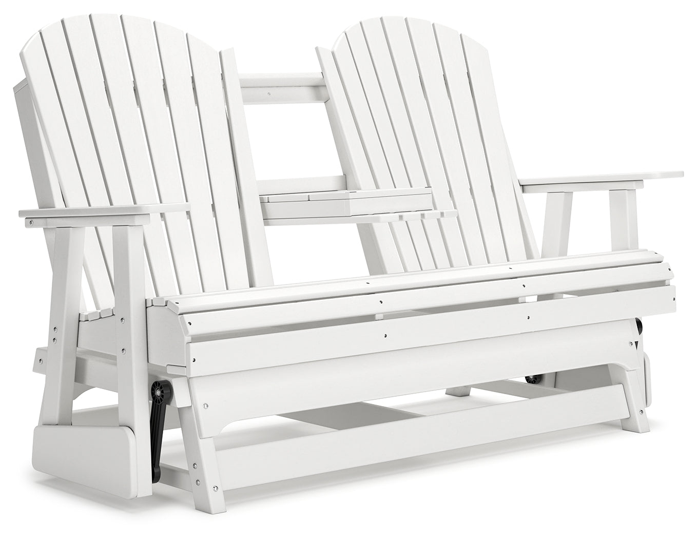 Hyland wave White Outdoor Glider Loveseat - P111-835 - Bien Home Furniture & Electronics