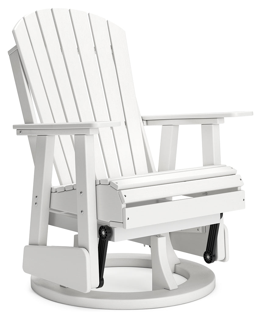 Hyland wave White Outdoor Swivel Glider Chair - P111-820 - Bien Home Furniture &amp; Electronics