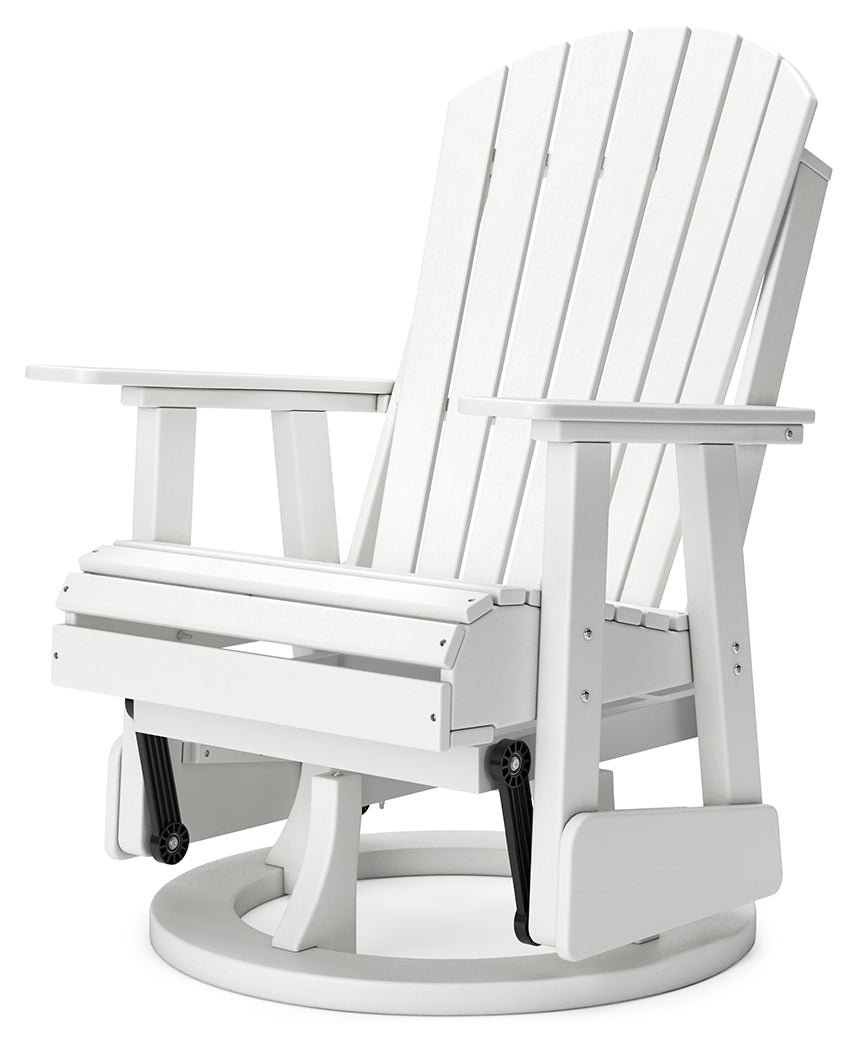 Hyland wave White Outdoor Swivel Glider Chair - P111-820 - Bien Home Furniture & Electronics