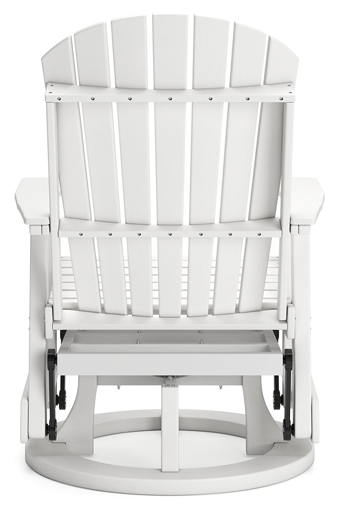 Hyland wave White Outdoor Swivel Glider Chair - P111-820 - Bien Home Furniture & Electronics