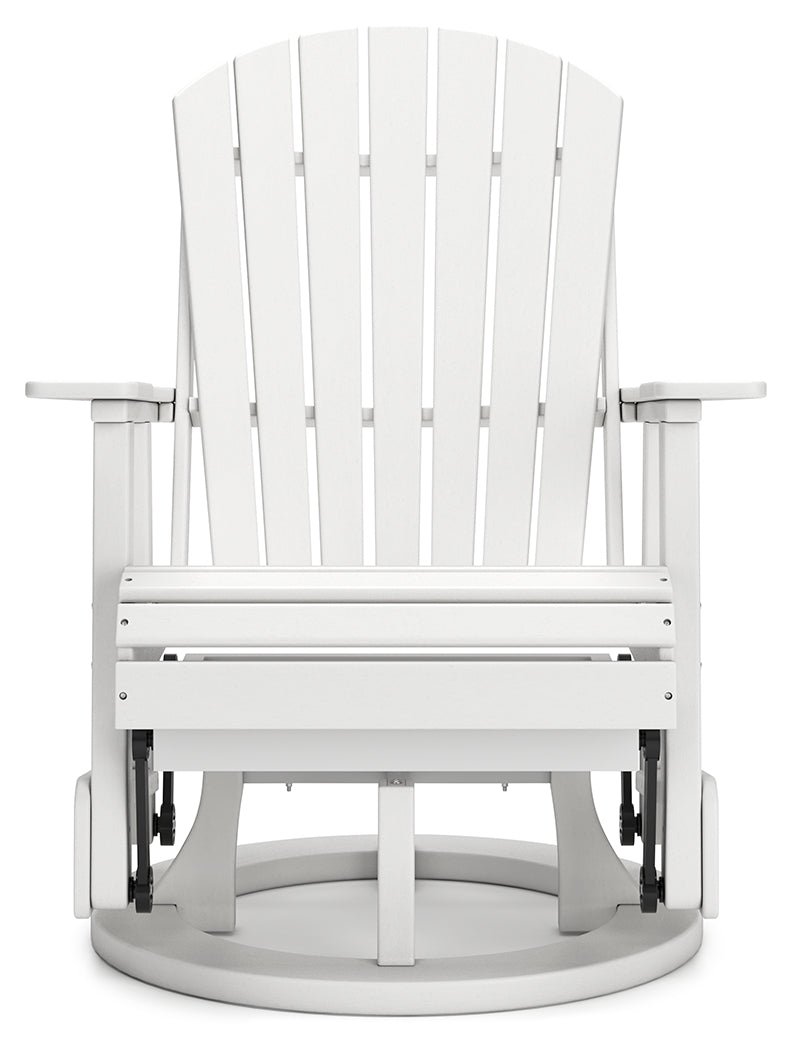 Hyland wave White Outdoor Swivel Glider Chair - P111-820 - Bien Home Furniture & Electronics