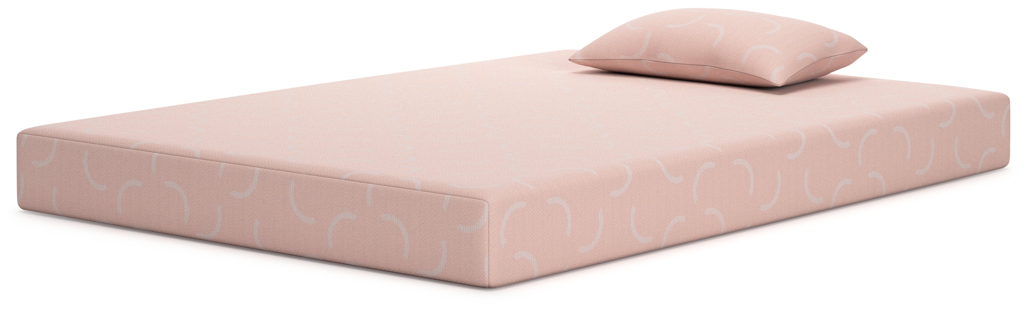 iKidz Coral Coral Twin Mattress and Pillow - M43111 - Bien Home Furniture & Electronics