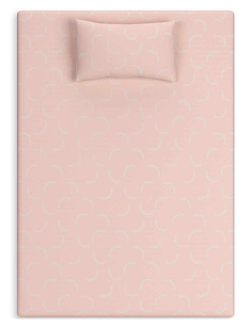 iKidz Coral Coral Twin Mattress and Pillow - M43111 - Bien Home Furniture & Electronics