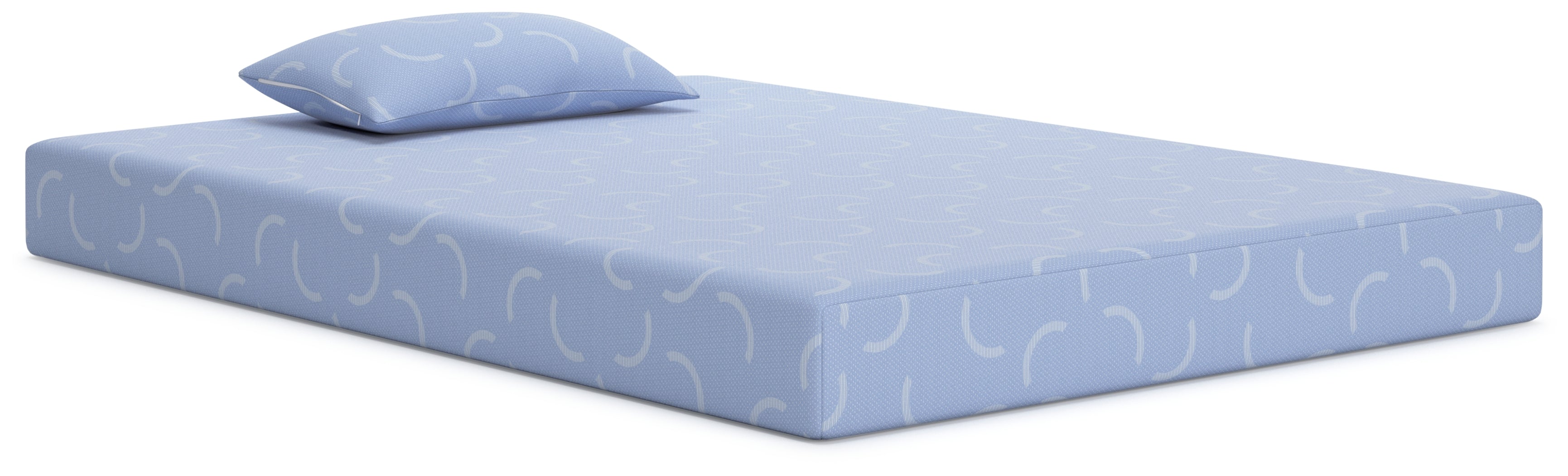 iKidz Ocean Blue Twin Mattress and Pillow - M43011 - Bien Home Furniture & Electronics