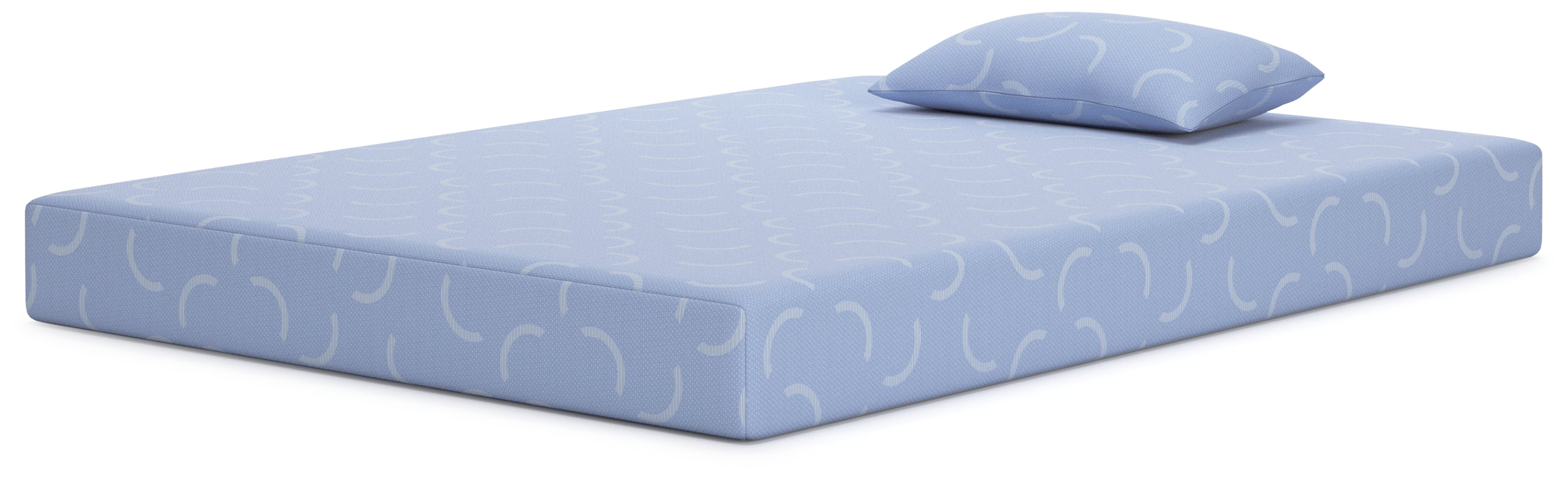 iKidz Ocean Blue Twin Mattress and Pillow - M43011 - Bien Home Furniture &amp; Electronics