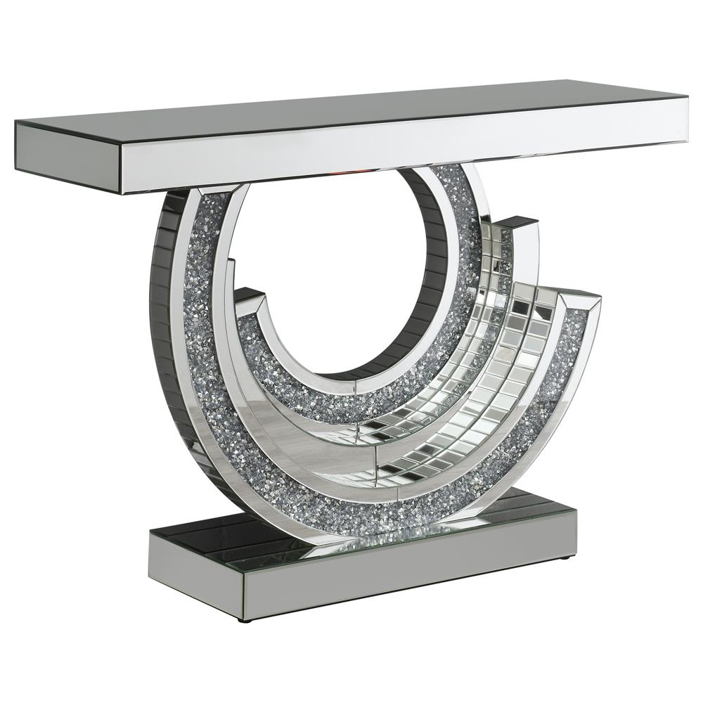 Imogen Silver Multi-dimensional Console Table - 953422 - Bien Home Furniture &amp; Electronics