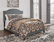 Inigo Gray Queen Platform Bed - B100 - Bed Queen - Bien Home Furniture & Electronics