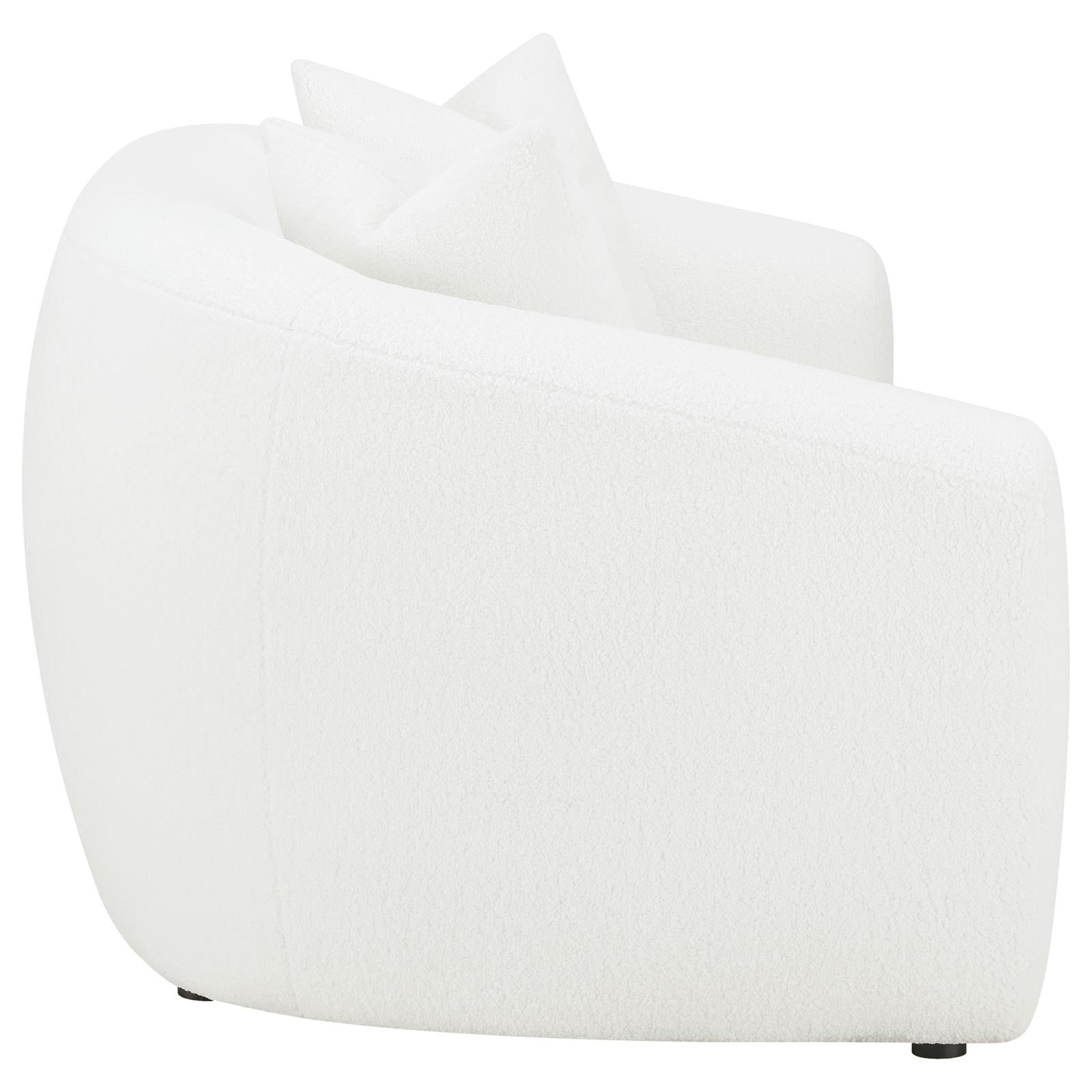 Isabella 2-Piece Upholstered Tight Back Living Room Set White - 509871-S2 - Bien Home Furniture & Electronics