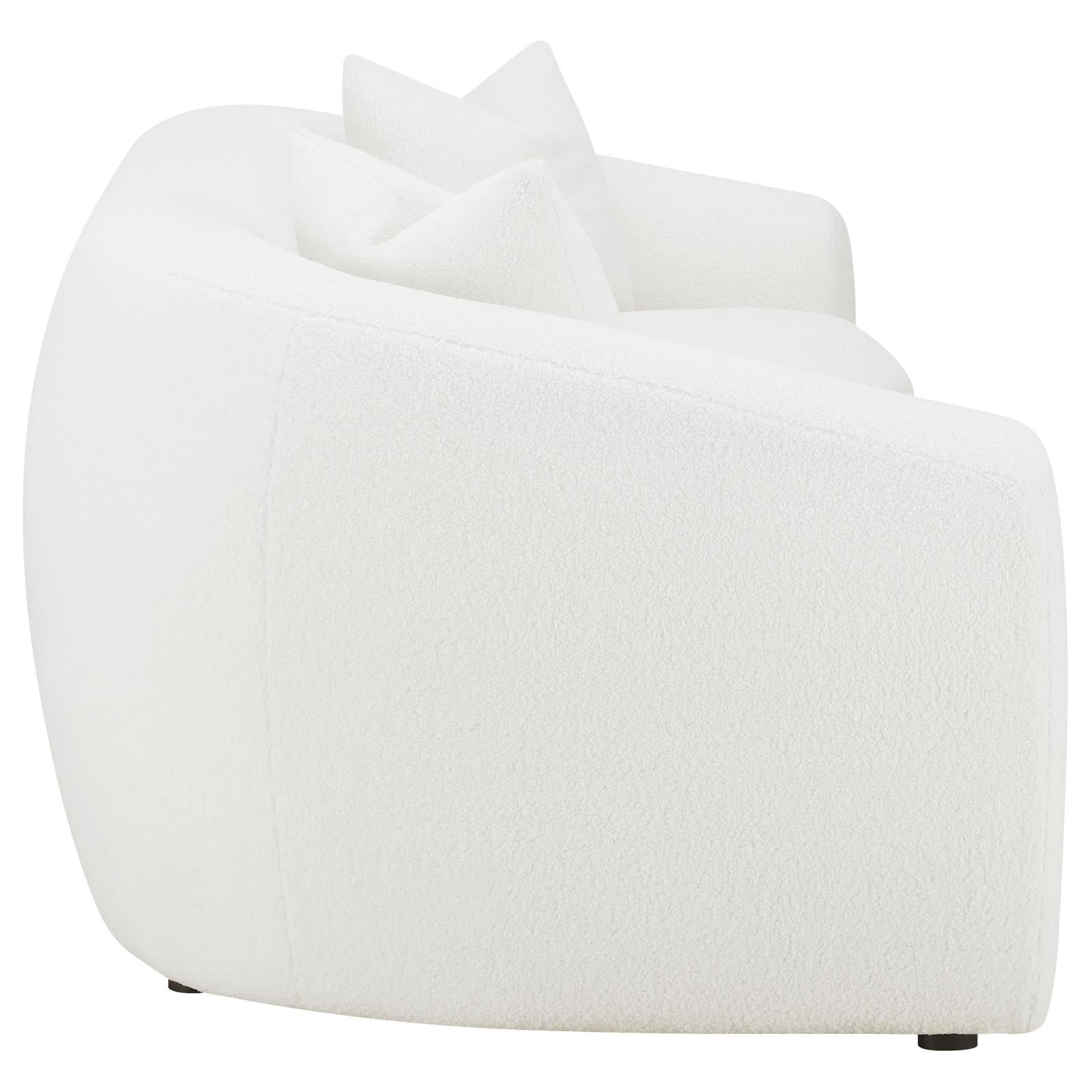 Isabella 2-Piece Upholstered Tight Back Living Room Set White - 509871-S2 - Bien Home Furniture & Electronics