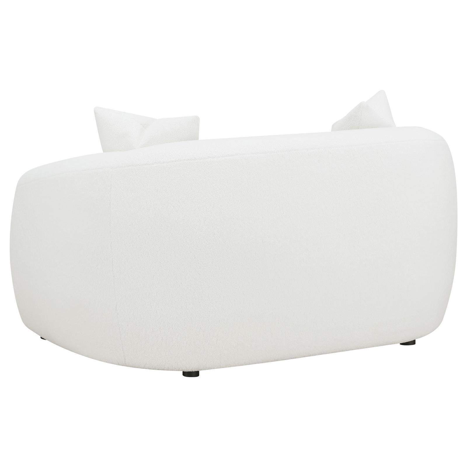 Isabella 3-Piece Upholstered Tight Back Living Room Set White - 509871-S3 - Bien Home Furniture & Electronics