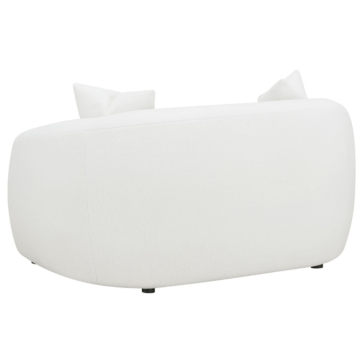 Isabella Upholstered Tight Back Loveseat White - 509872 - Bien Home Furniture & Electronics