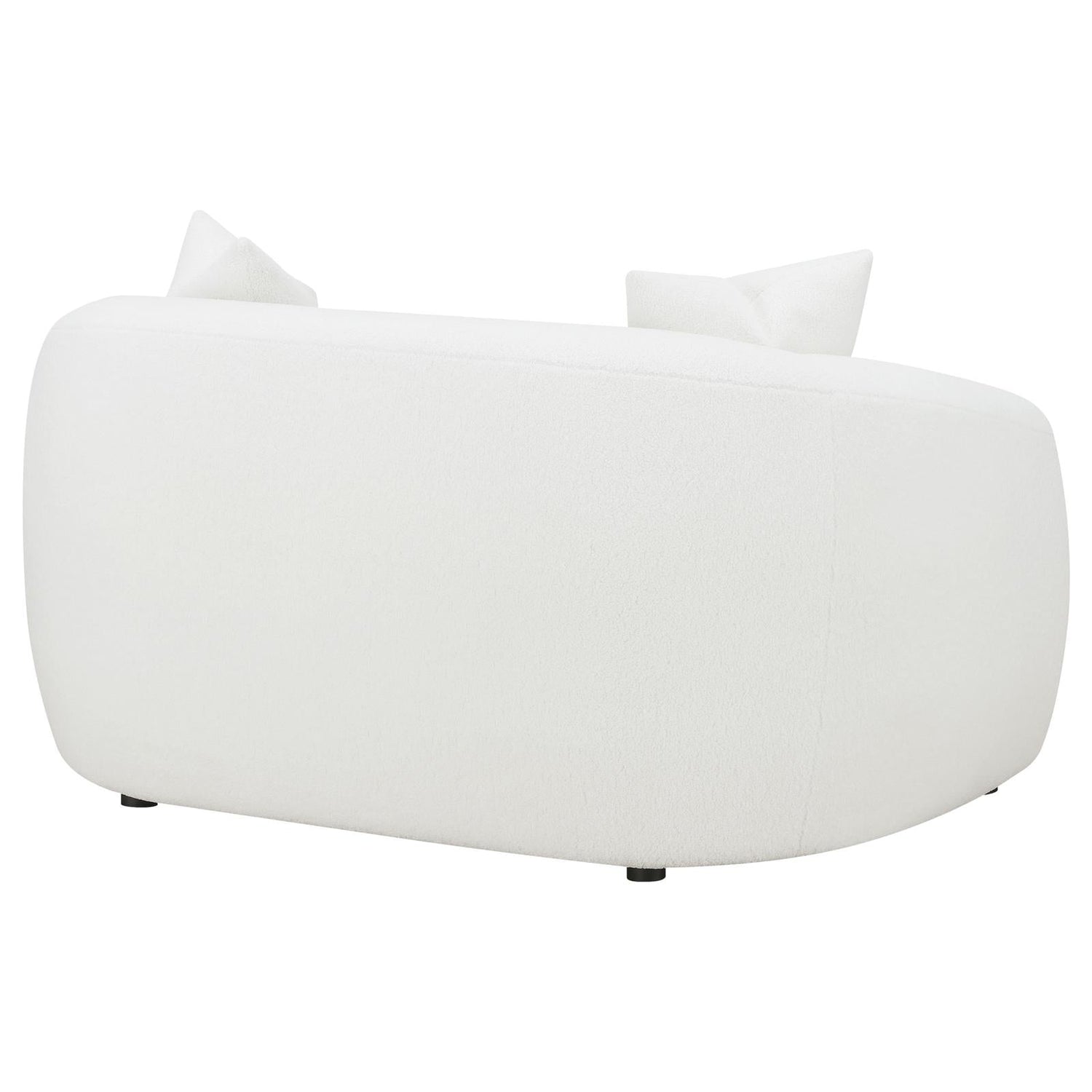Isabella Upholstered Tight Back Loveseat White - 509872 - Bien Home Furniture & Electronics