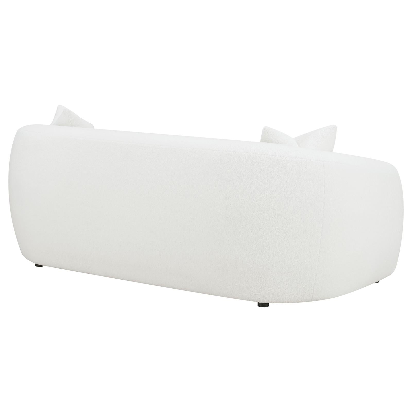 Isabella Upholstered Tight Back Sofa White - 509871 - Bien Home Furniture & Electronics