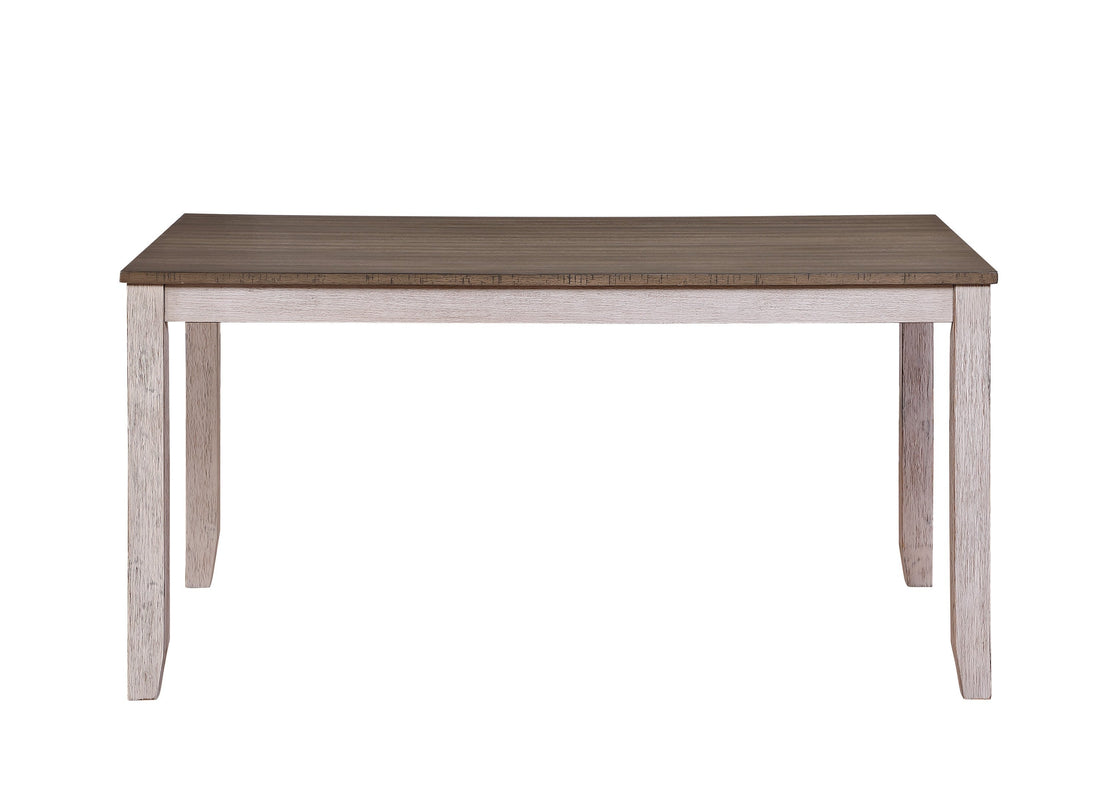Ithaca Grayish White/Brown Dining Table - 5769W-60 - Bien Home Furniture &amp; Electronics