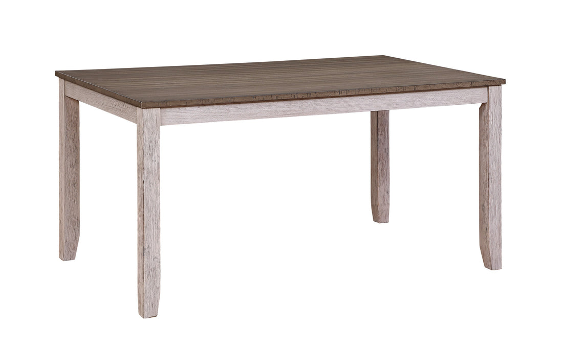 Ithaca Grayish White/Brown Dining Table - 5769W-60 - Bien Home Furniture &amp; Electronics