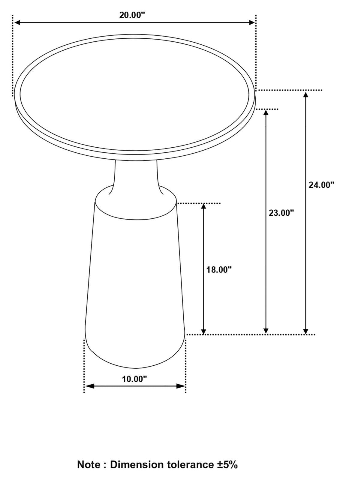 Ixia Round Accent Table - 915109 - Bien Home Furniture & Electronics