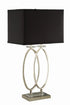 Izuku Rectangular Shade Table Lamp Black/Brushed Nickel - 901662 - Bien Home Furniture & Electronics