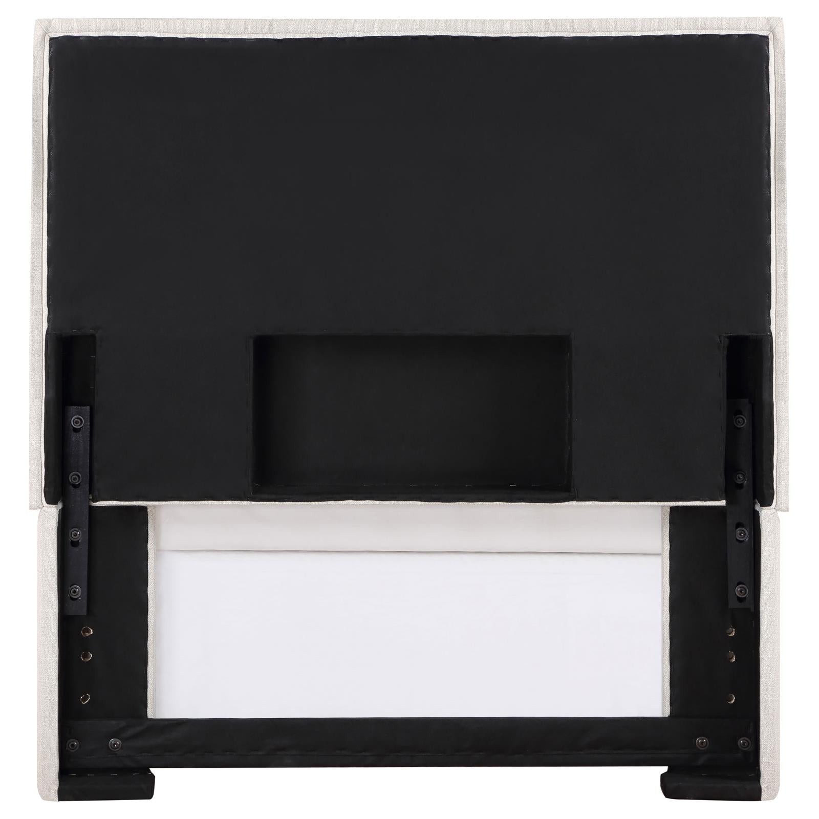 Izzy Upholstered Headboard Sand - 315985T - Bien Home Furniture & Electronics
