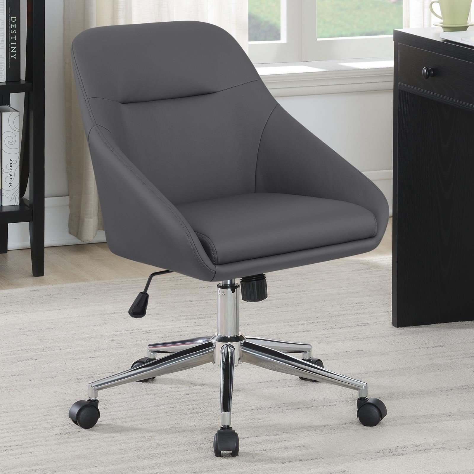 Jackman Upholstered Office Chair with Casters - 801422 - Bien Home Furniture &amp; Electronics