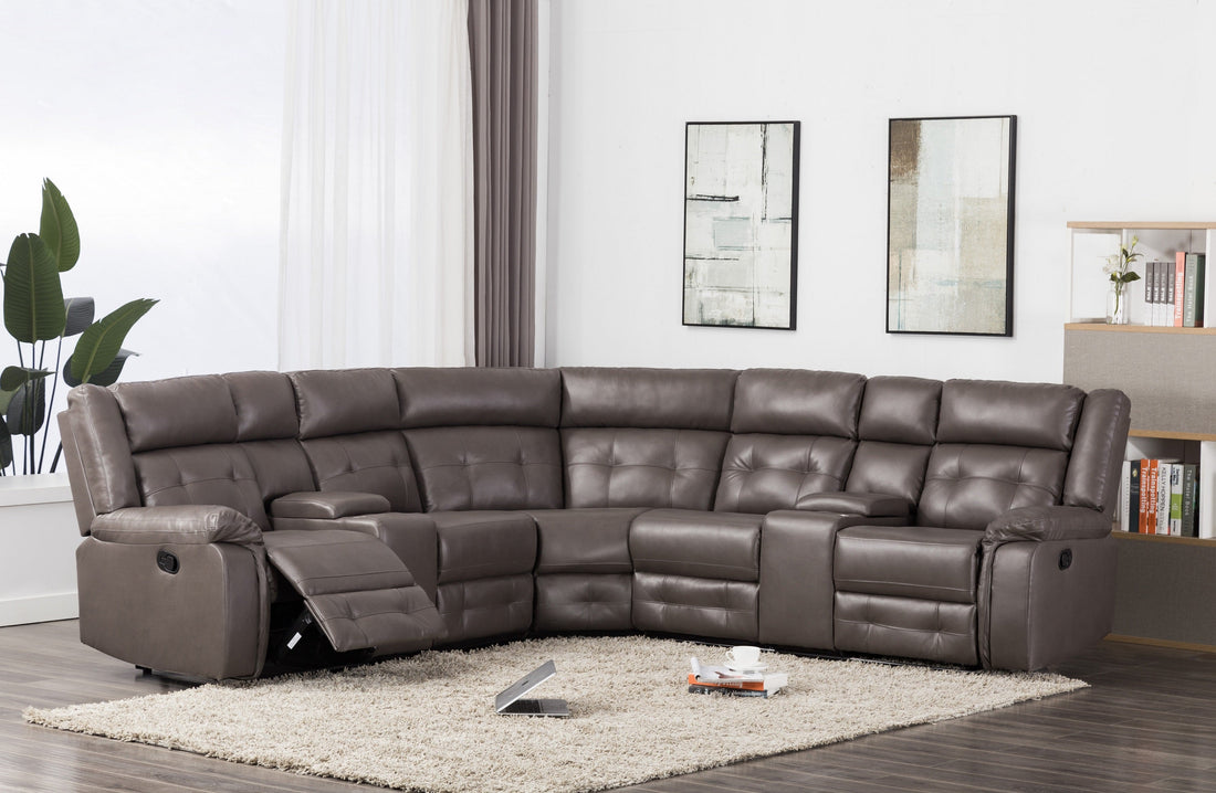 Jackson Gray Reclining Sectional - SH3212GRY* - Bien Home Furniture &amp; Electronics